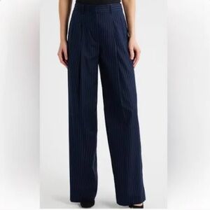 Theory Navy Pinstripe Trouser